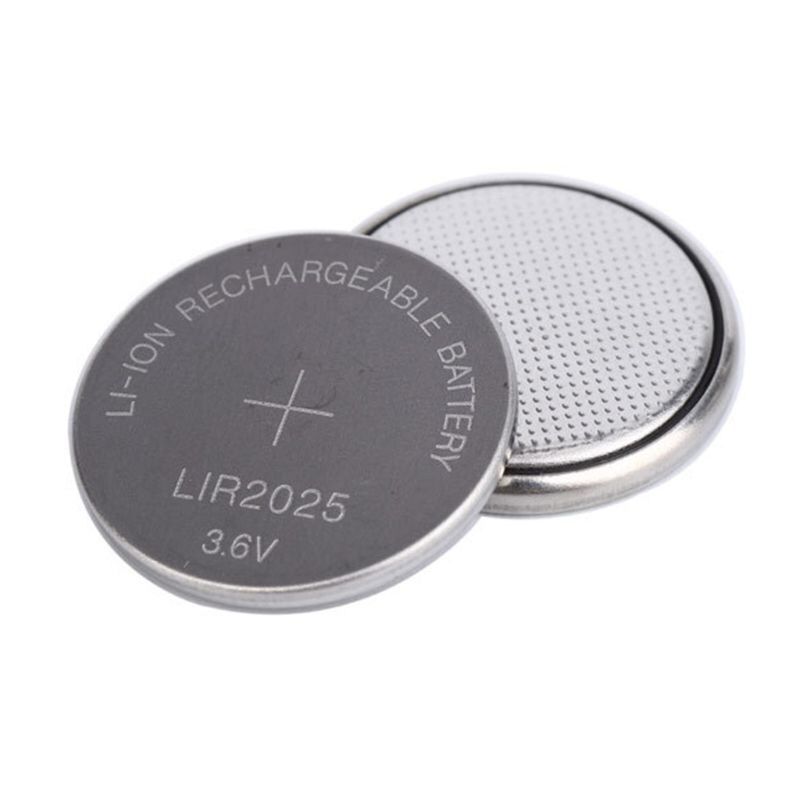 Lir 2025 oppladbart batteri 3.6v ekstern bilnøkkel skalldeksel knapp batteri 6 xdb