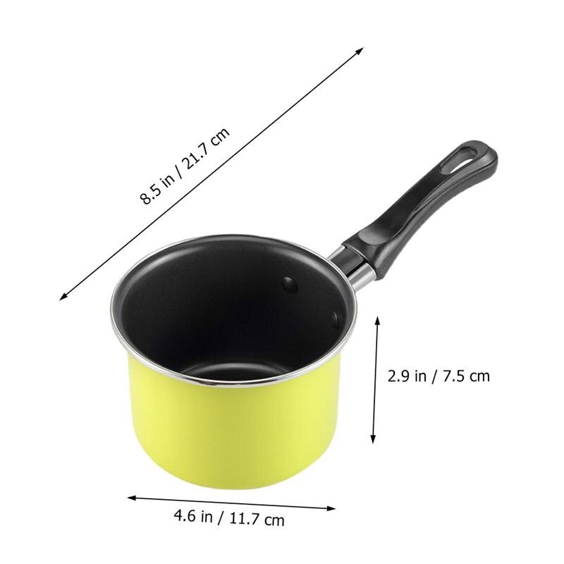 Practical Milk Stockpot Non-Stick Milk Pan Mini Kitchen Cooking Pot Kitchen Cookware