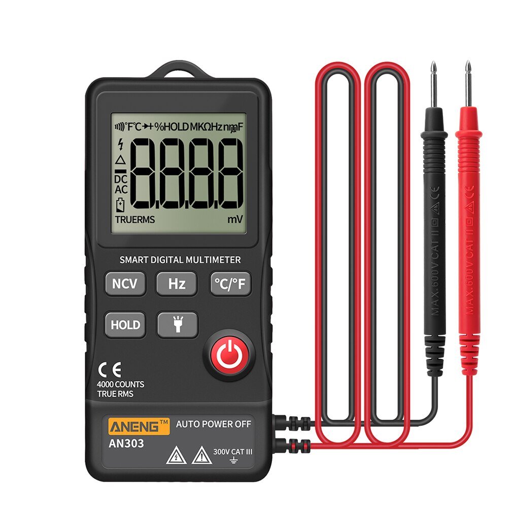 ANENG AC/DC Multimeter LCD Display Voltmeter Ammeter Tester Current Resistance Meter Tester Meter Capacitance Meter