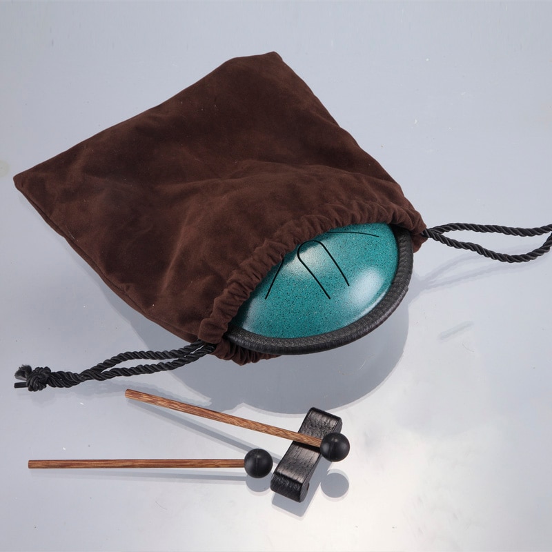 Tong Drum 5.5 Inch Staal Tong Drum 6 Tune Hand Pan Drum Tank Met Drumsticks Draagtas Percussie Instrumenten Accessoires