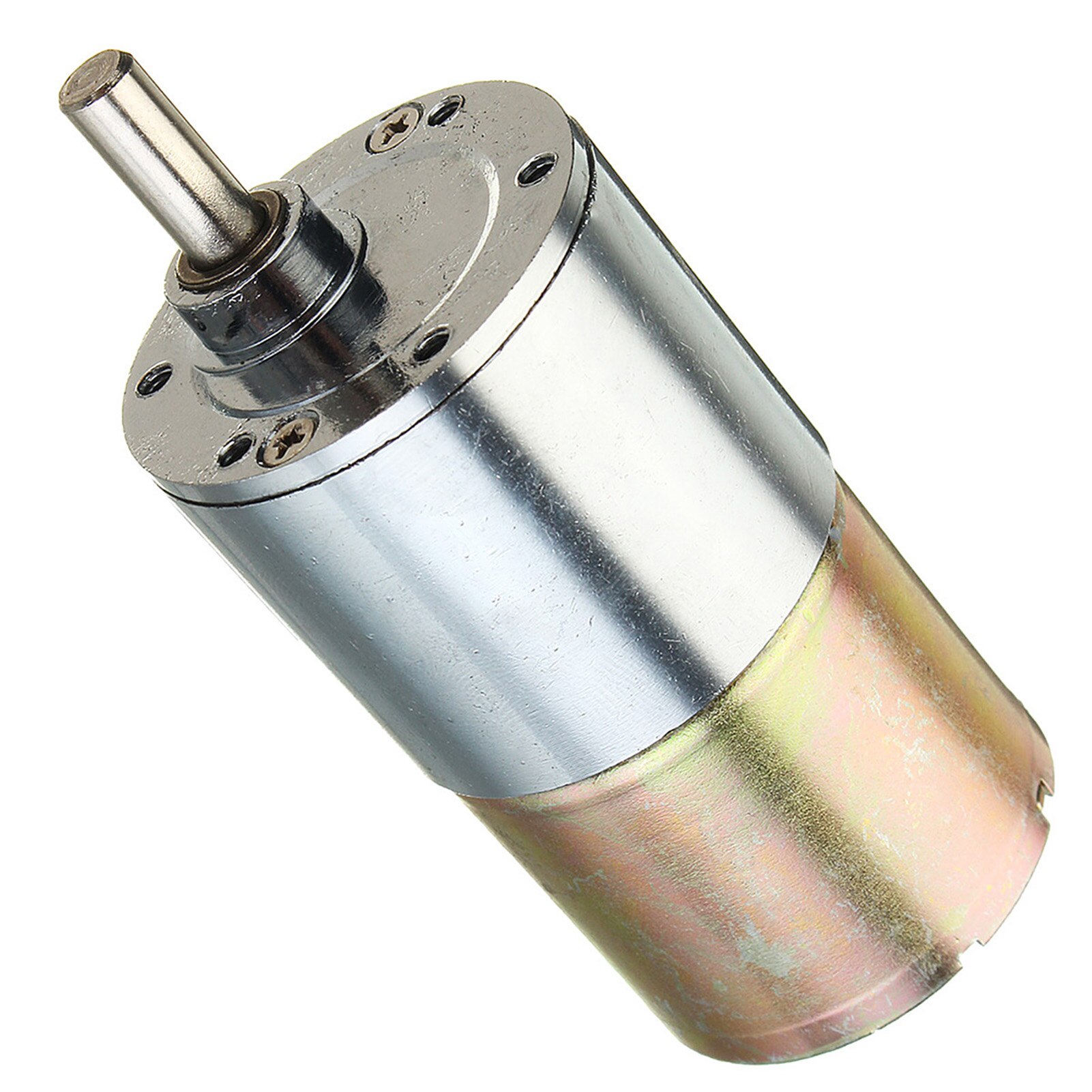 12V High Torque Electric Gear Box Motor Low Speed with 37mm Gearbox 2 Terminal Connectors
