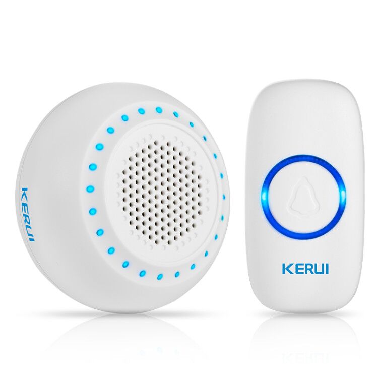 KERUI Doorbell Welcome Home Waterproof Doorbell Smart Wireless Ring Door bell 100M Transmission With lithium Battery Doorbell: KIT4 / US Plug