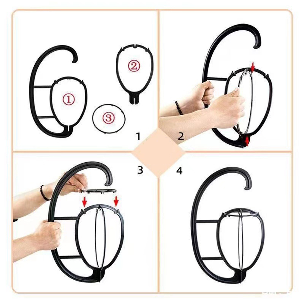 Multiple Wig Stand Holder Hanging Hair Extensions Wigs Accessories Organizer Storage Solution for Beauty Care