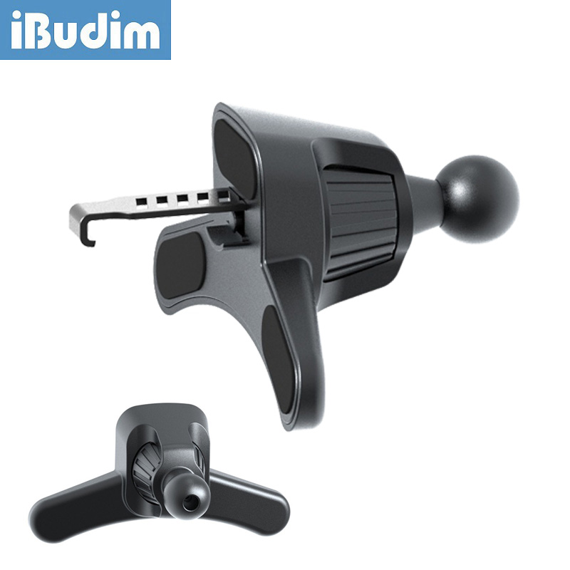iBudim Upgrade 17mm głowica kulowa do samochodowego klipsa wentylacyjnego Uchwyt na telefon komórkowy Uniwersalny uchwyt samochodowy na telefon o 360 obrotach Akcesoria