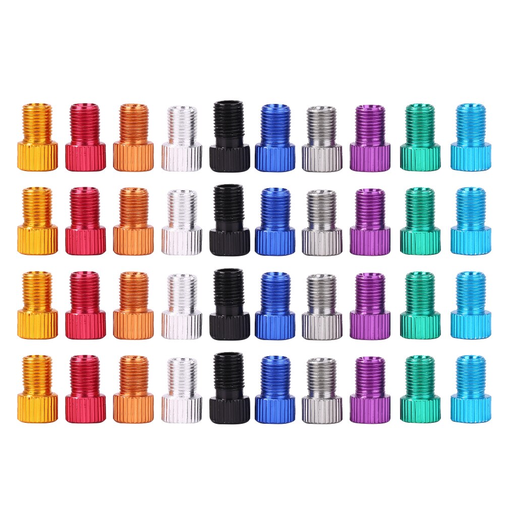 40Pcs Kleurrijke Duurzaam Aluminium Bike Valve Covers Lichtgewicht Fiets Wheel Tyre Franse Valve Dust-Proof Caps