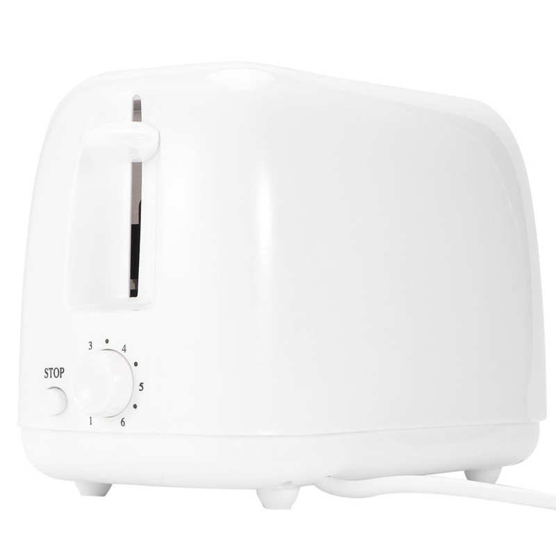 650W Bread Toaster 6 Gear Temperature Setting Kitchen Toasts Maker With Crumb Tray One-key Operation Widened Slot Cooking