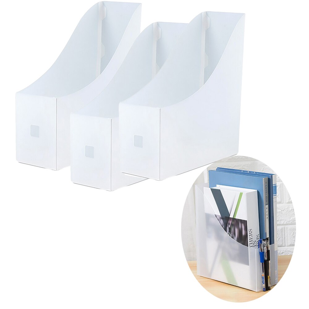 2/3/5Pcs Plastic File Holder Magazine Book Rack Document Tray Desktop Storage File Organizer Office School Supplies Stationery