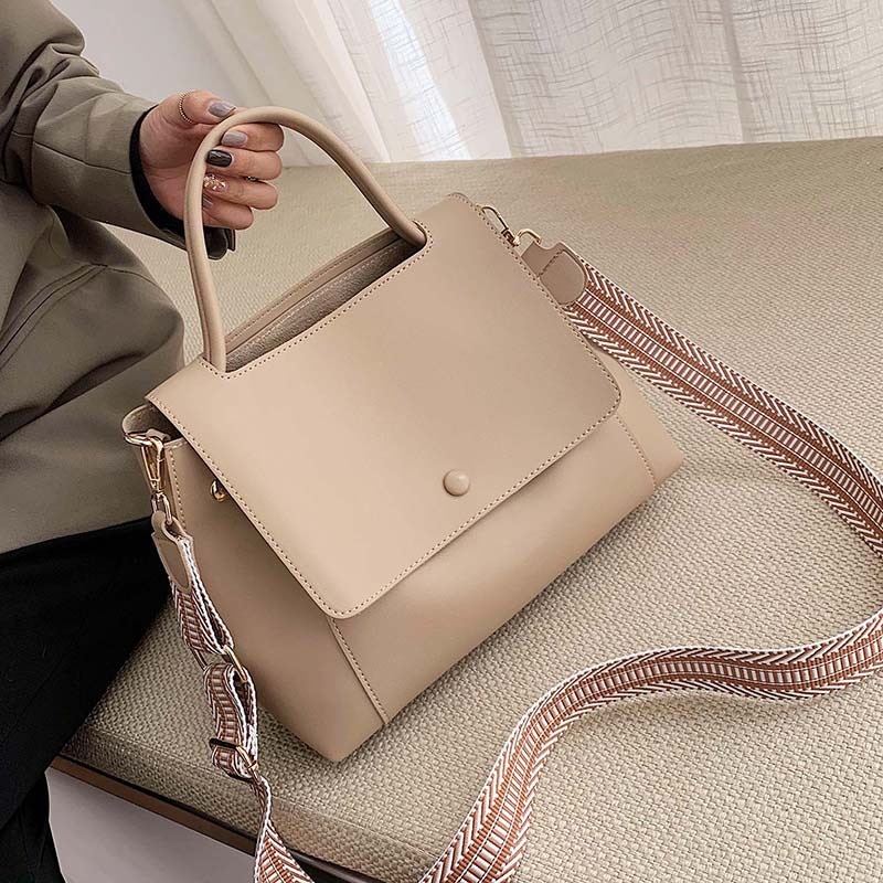 Pu leren dames handtas over de schouder messenger bag dames grote capaciteit dagelijkse casual tassen dames effen kleur crossbody tassen