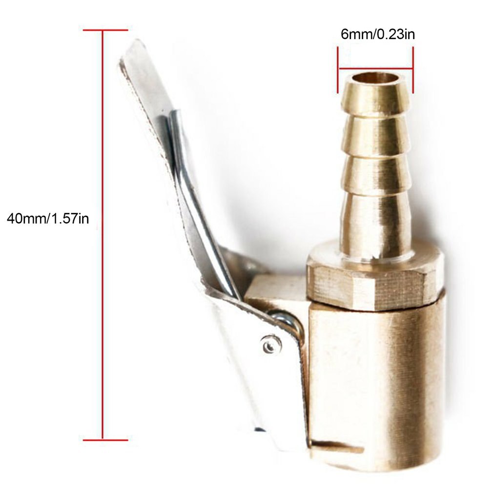 Car Tire Inflation Nozzle Universal Auto Air Pump Lining Clip 6mm/8mm Truck Tire Inflator Valve Clamp Tire Repair Tools