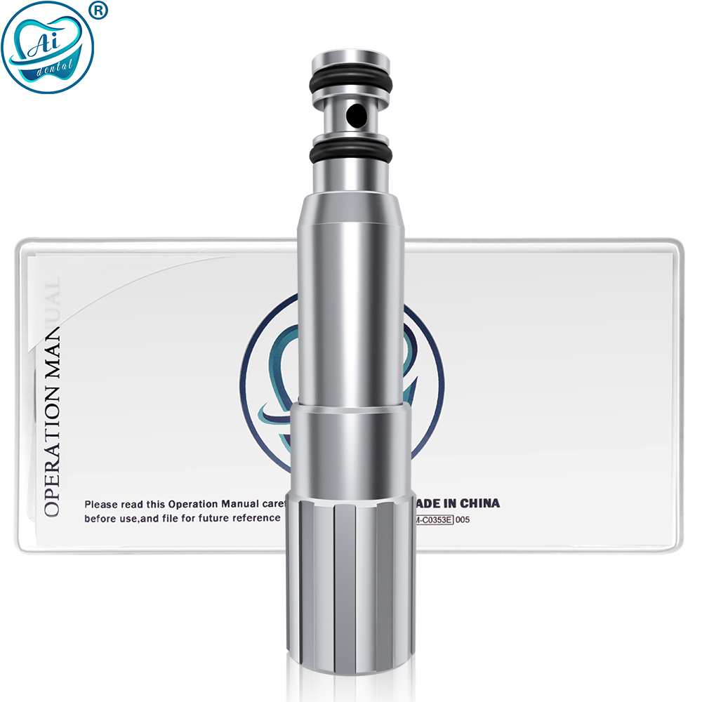 AI-EC-LS/AI-TG-SL Dental Maintenance Tools Contra Angle High Speed Handpiece Nozzle Adapter Oil Lubricator: Pink