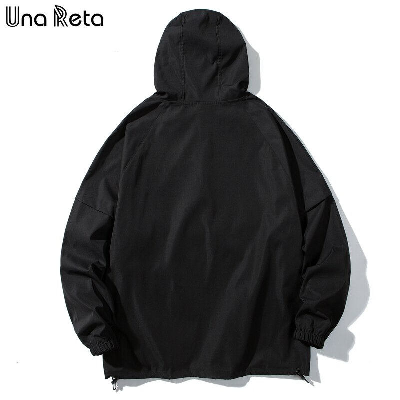Una Reta Jacket Men Autumn korean Style Men Clothing Tracksuit Coat With Hooded Hip Hop Streetwear Loose Men's Jacket