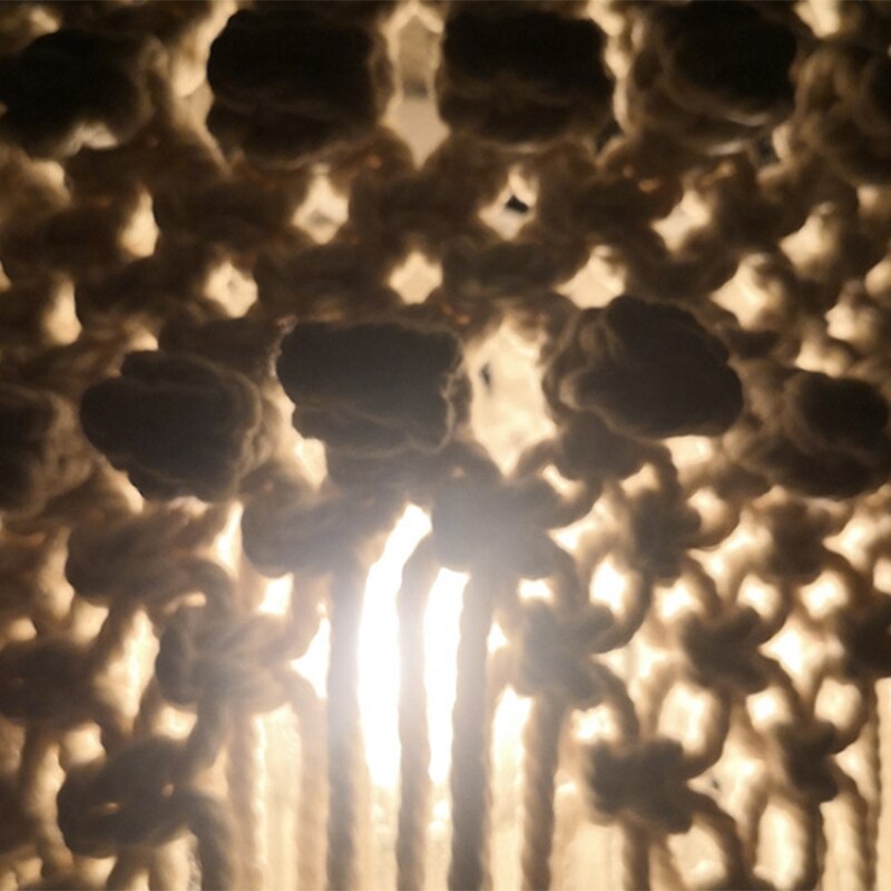 Nordic Stijl Katoenen Touw Hand-Gebreide Kwastje Lampenkap Tapestry Macrame Opknoping Lamp Decoratie Voor Woonkamer