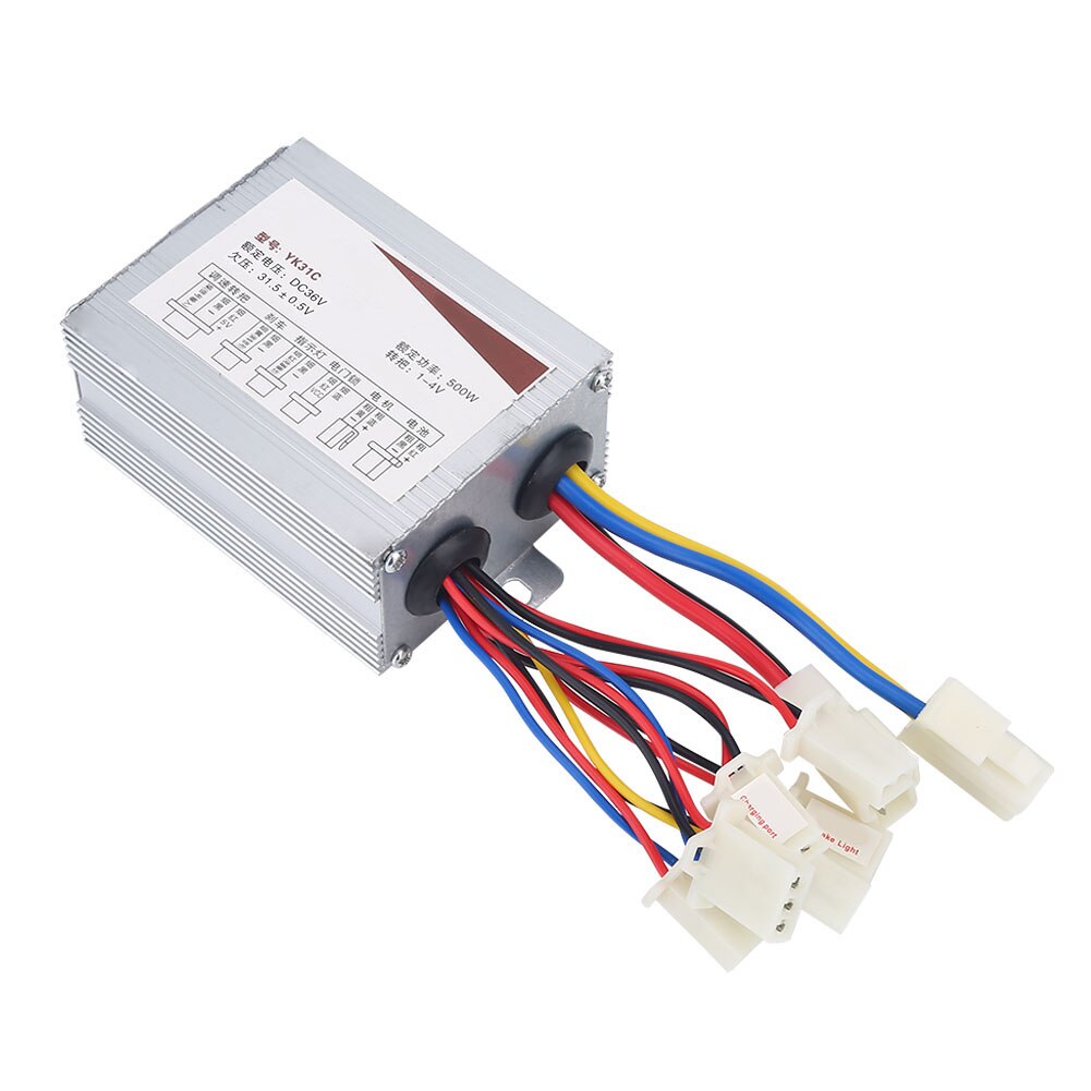 Contrôleur de moteur de vélo électrique 24V/36V/48V, 250W/350W/500W/800W, moteur brossé, DC: 36V 500W