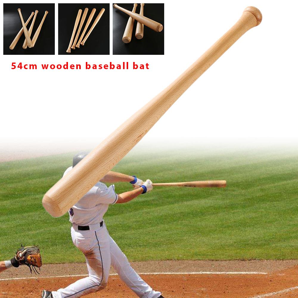 Solid 1Pcs Houten Spelen Volwassenen Hardhout Vleermuizen Sport Activiteiten Bat Fitness Game Baseball Bat Outdoor Professionele