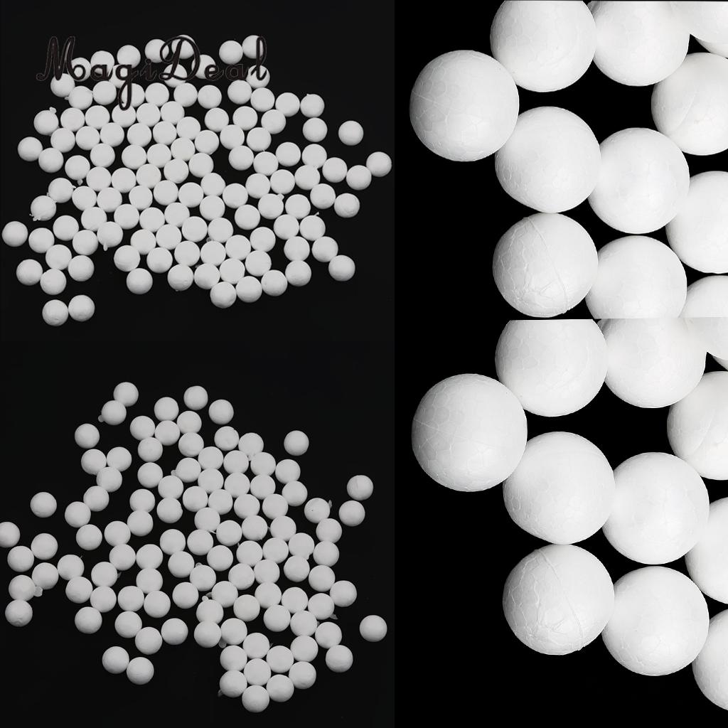 300 Pcs Wit Ronde Piepschuim Schuim Ballen Voor Diy Modelling Craft 10 Mm 15 Mm 27 Mm