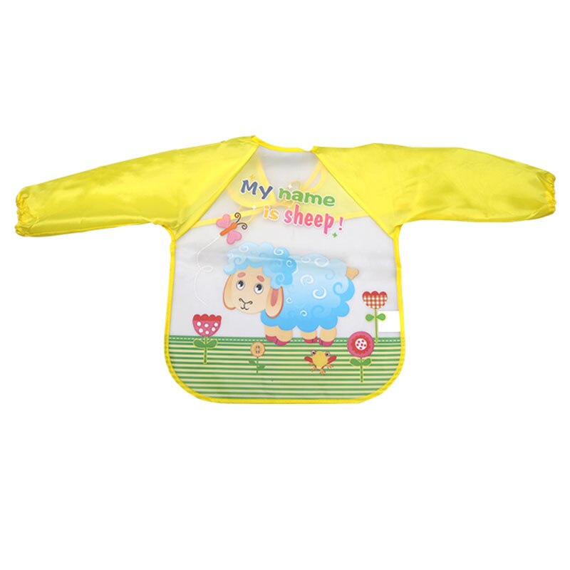 Karikatur Baby Lätzchen Bunte Lange Ärmel Schürze Wasserdichte Kleinkind Fütterung Lätzchen rülpsen Tücher freundlicher Malerei Kleidung Baby Lätzchen: 5