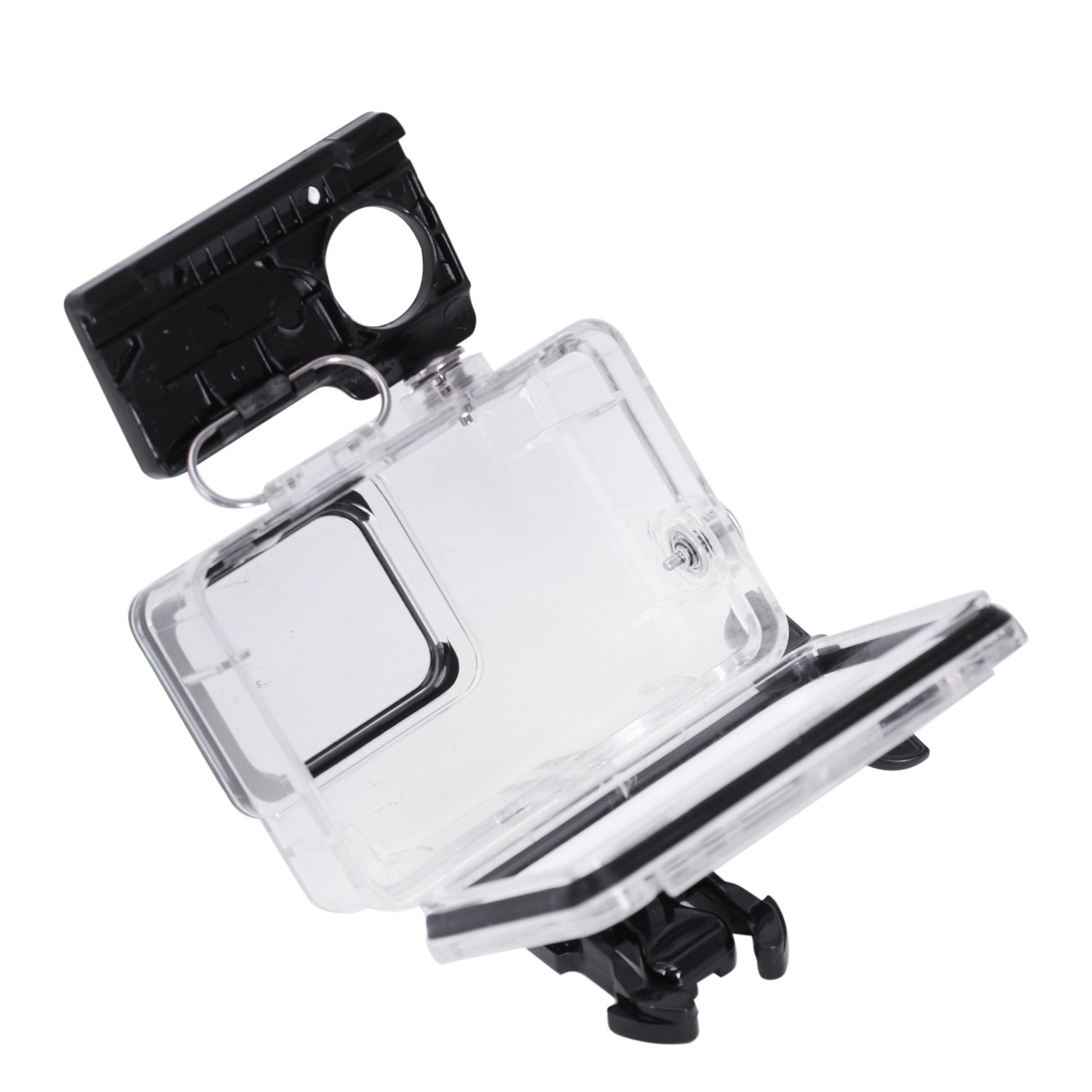 Vandtæt hus til gopro hero 7 hvid og hero 7 sølv, beskyttende 45m undervands dykkeretuier med tilbehør til beslag