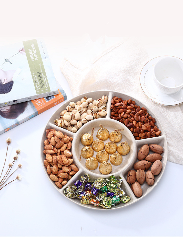 1PC 28.5CM Fruit Plastic Plates For Food Family Dessert Dish Snack Dish Party Home Maintenance Tray Plate Petisco OK 0810