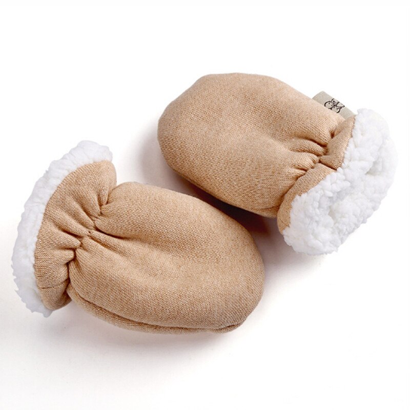 Baby Warm Mittens Thicken Soft Fleece Protector Gloves Infant Baby Boys Girls Winter Warm Gloves Newborn Mittens