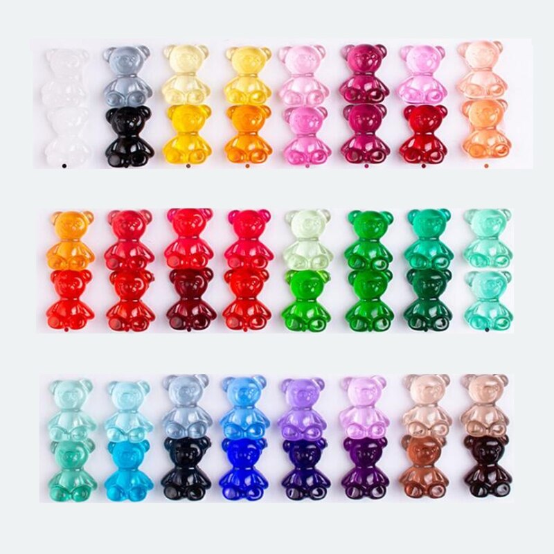 30 farver krystal epoxy pigment uv harpiks farvestof diy smykker farvelægning kunsthåndværk farve tørring farve blanding flydende dekoration  g8tb