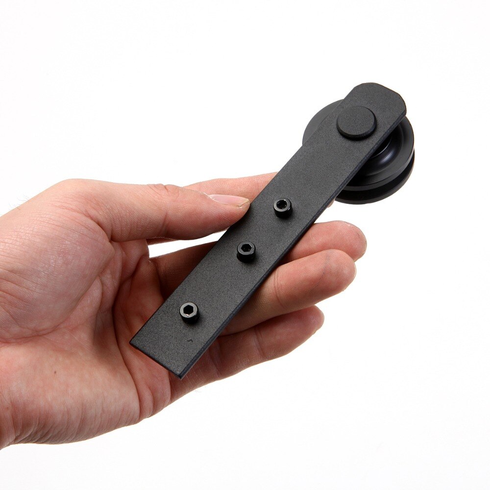3.3 FT High Cost-Effective Black Carbon steel REAL mini antique sliding barn door hardware for kitchen Bathroom cabinet door