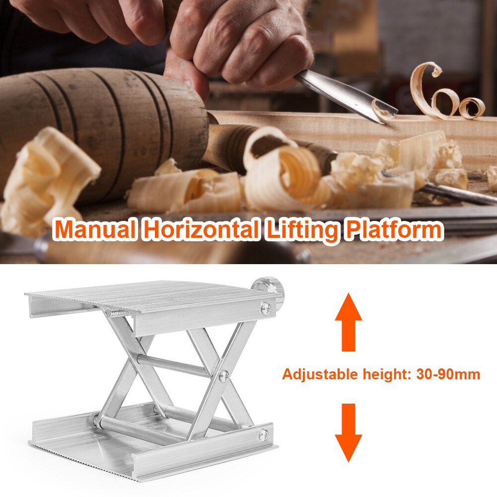 Aluminum Router Lift Table Woodworking Engraving Spirit Level Lifting Stand Construction Level Woodworking Tools