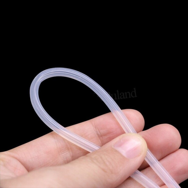 Transparent ID 1.6mm x 4.8mm OD Thickness 1.6mm Peristaltic Pump Silicone Hose Food Grade Soft Flexible Pipe Water Connector