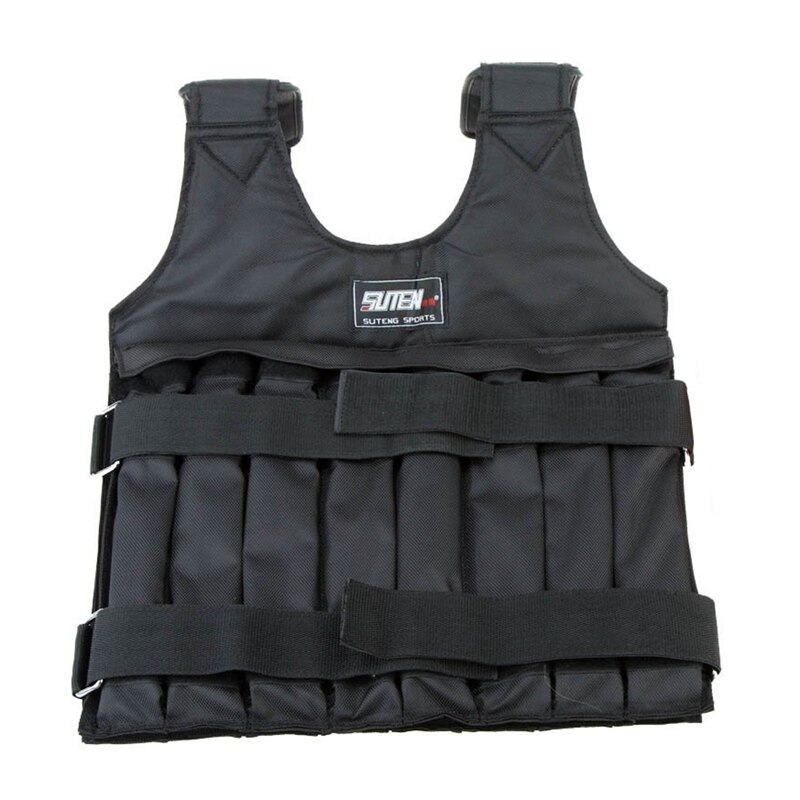 SUTEN Max 20 kg of load weight adjustable Weighted Vest jacket vest exercise boxing training Invisible Weightloading sand clothi