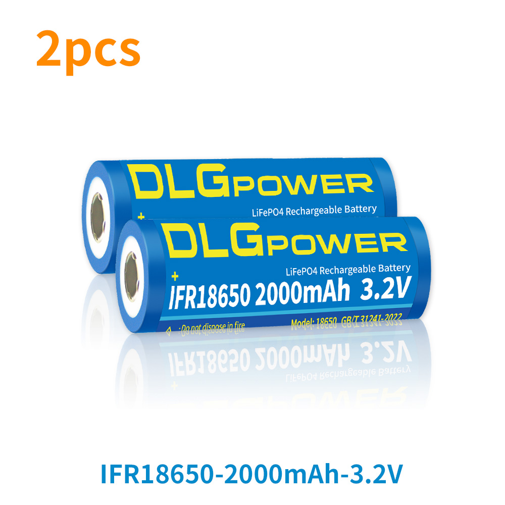 Aipeke 2025 100% novo hg2 18650 2000mah bateria recarregável 18650 3.2v baterias de energia de descarga + níquel diy: CINZA
