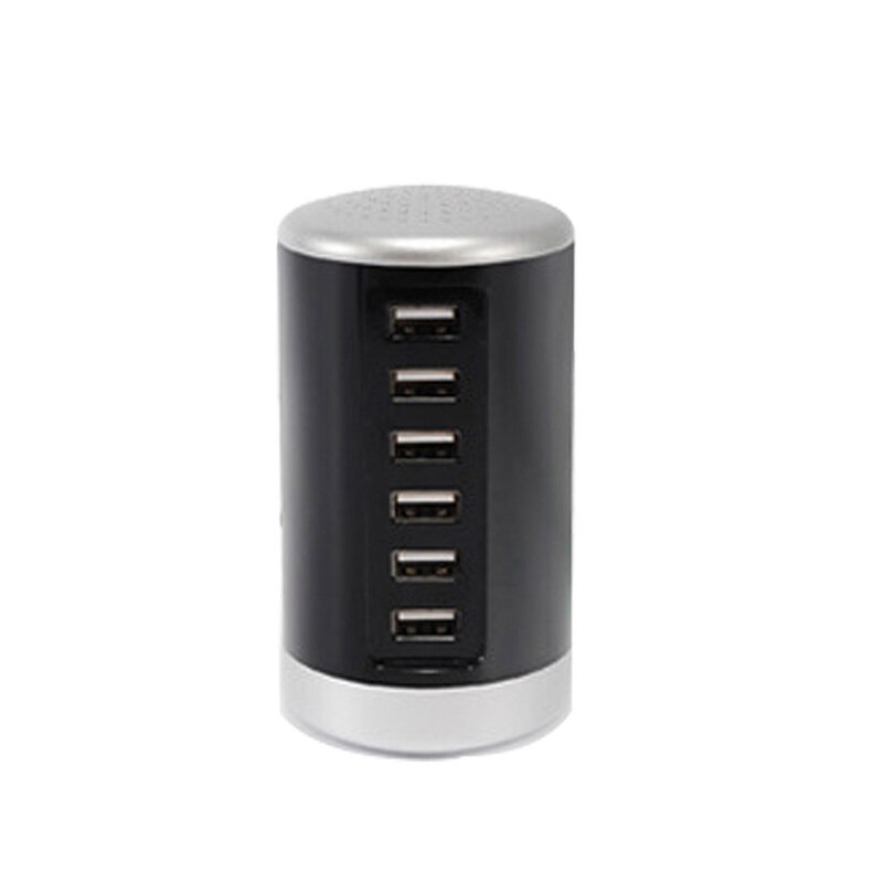 Multi 6 USB Port Desktop Charger Rapid Tower Charging Station Power Adapter 30W Multi 6 Port USB Type C PD Charger Charging: 01