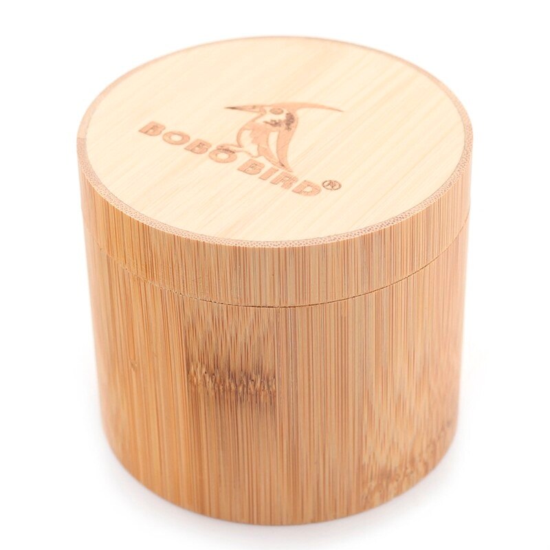 Bobo bird bamboe houten horloge doos ronde bamboe buis