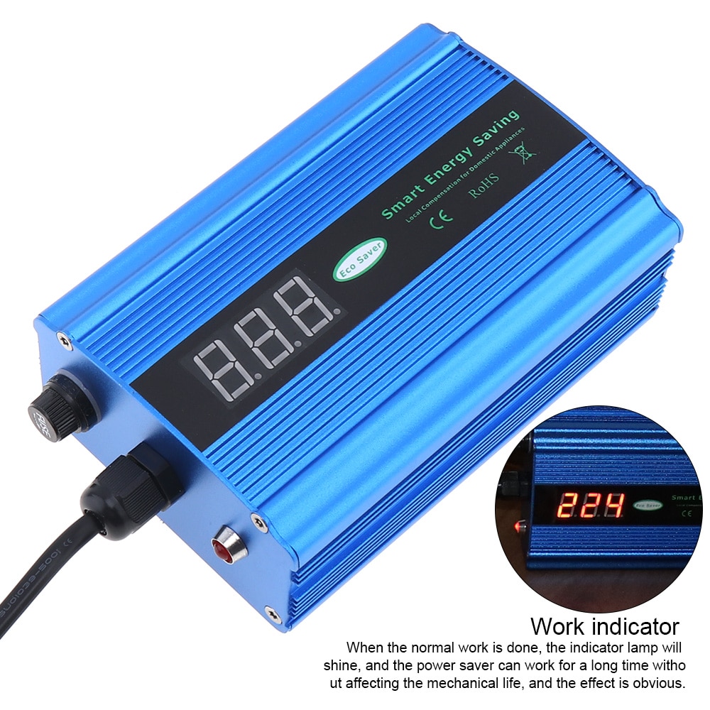 Intelligent Energy Saver 90-265V 50KW Power Electricity Saving Box EU/US Plug Factor Electricity Bill Killer Up To 35% for Home