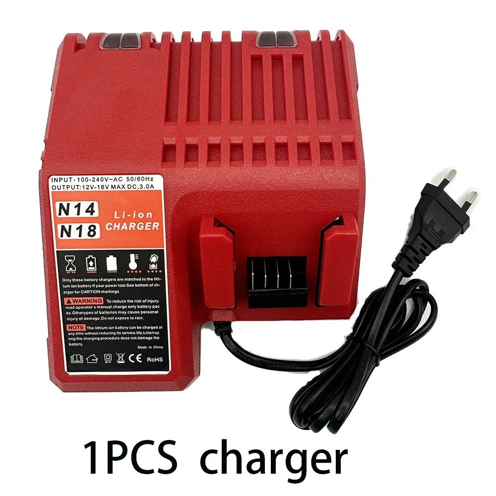 For Milwaukee M18 18V 12000mAh 18650 Lithium Replacement Battery 48-11-1860 48-11-1850 48-11-1840 Tool Battery: black