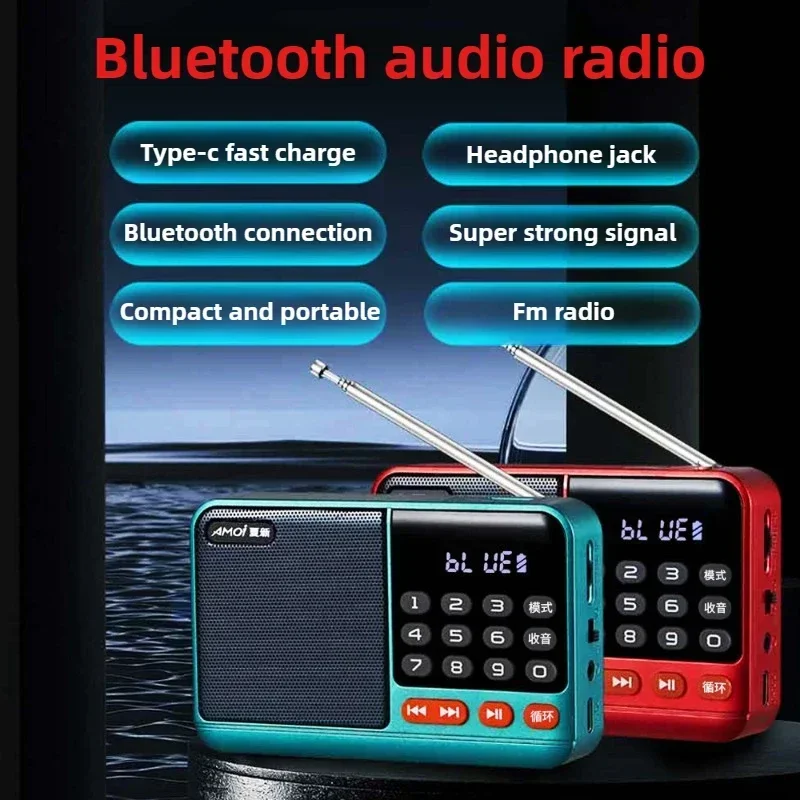 Radio Fm Dab Radios Portable Portátil Receiver Small Emergency Recargable Ham Bluetooth Sound Box Kuchenne Am Fm Mini Vintage