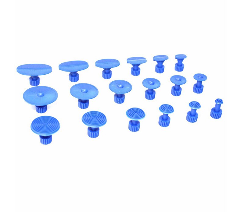 Slide Hammer Dent Puller Kit Car Paintless Dent Repair Hail Removal Kit PDR Tool with 18 Pulling Tabs for Auto Body Repair Too: 18 suction cups