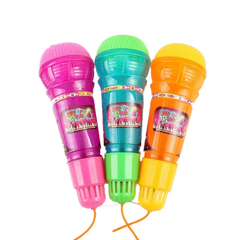 Echo Microfoon Met Licht Geluid Echo Speelgoed Kinderen Met Elektrische Flash Draagbare Educatief Ouder-kind Interactieve