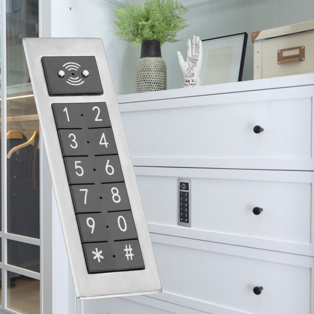 Stainless Steel Electronic Lock Digital Password Keypad Number Cabinet Door Code Locks With Controller And Access Control Card
