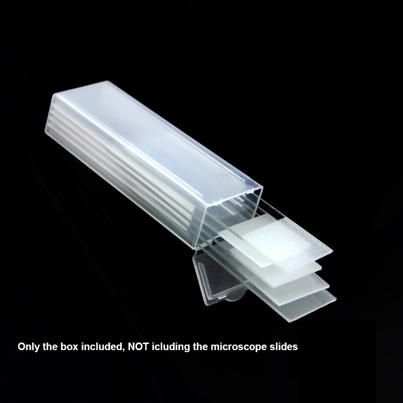 50 pieces Microscope Slides Box Holds 1 or 2 or 3 or 5 pieces Slides Plastic Mailers Box Slide Storage