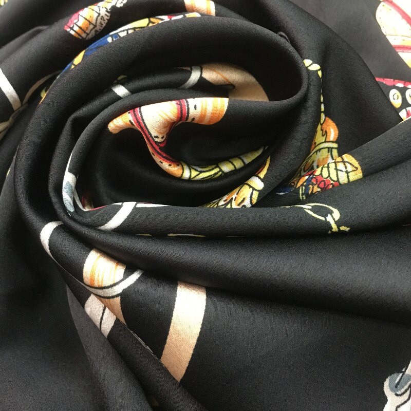 Tissu satin élastique imprimé 94% polyester 6% élasthanne, d'usine