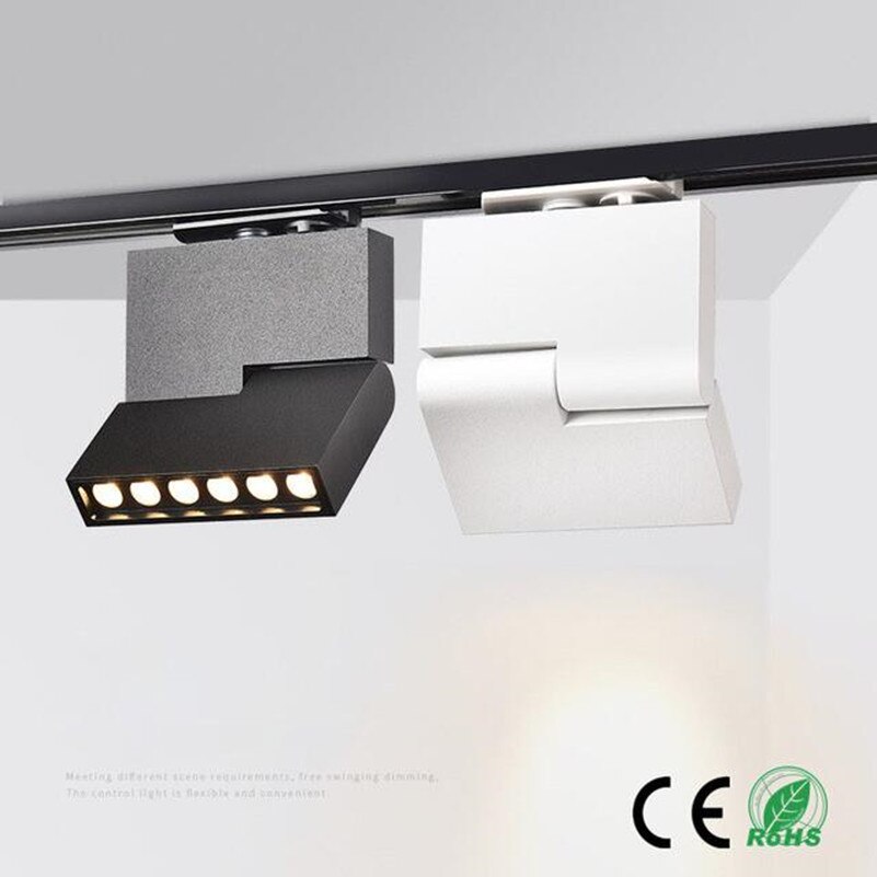 6 W 12 W LED Spoor Licht Kleding Shop store Showrooms Tentoonstelling Spotlight Verlichting CREE LED Plafond Rail Spot licht SNYKA