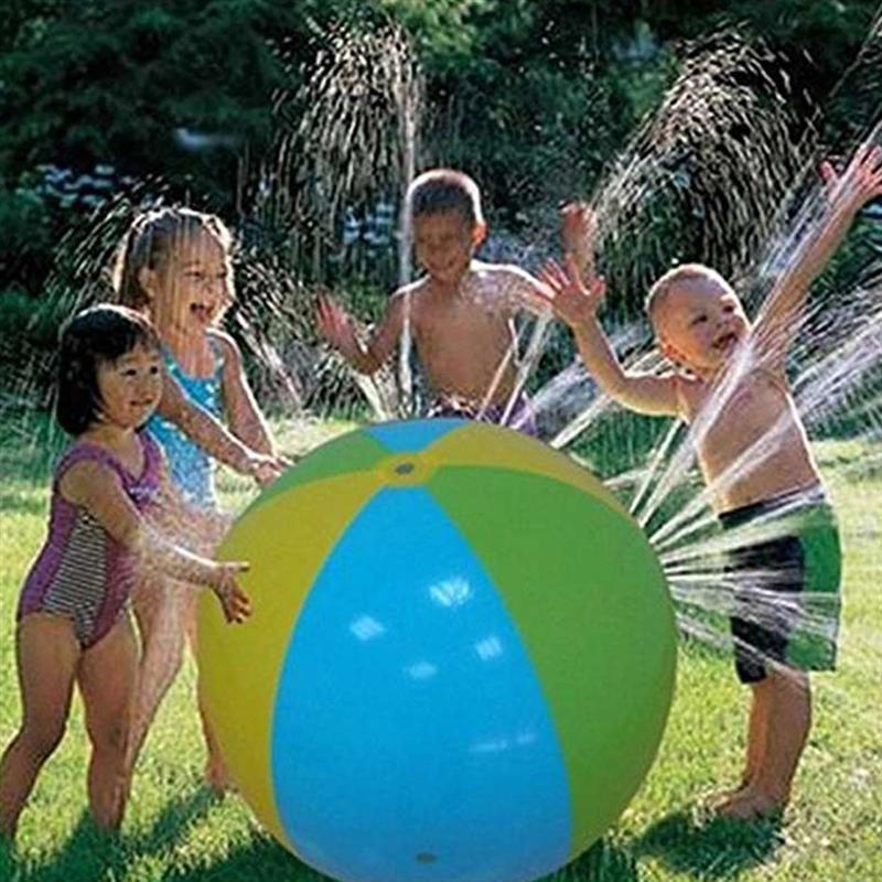 Portable Sprinkler Ball Outdoor Beach Ball Inflatable Outdoor Sprinkle Ball