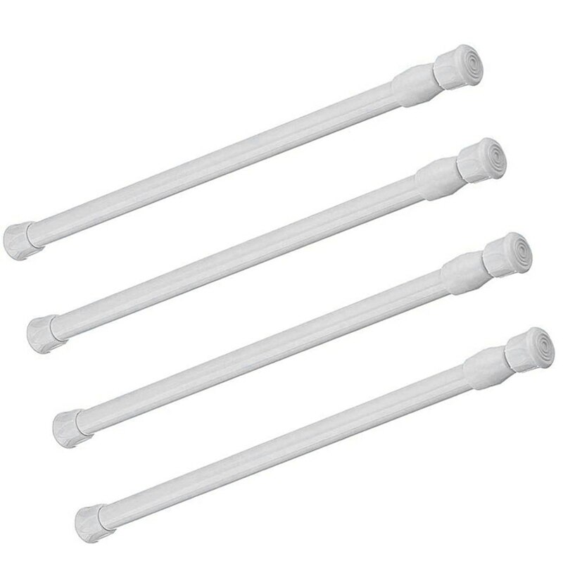 Unit 4 Rod Tension Curtain Rod, 4 Units of Tension Rod Cabine... – Grandado