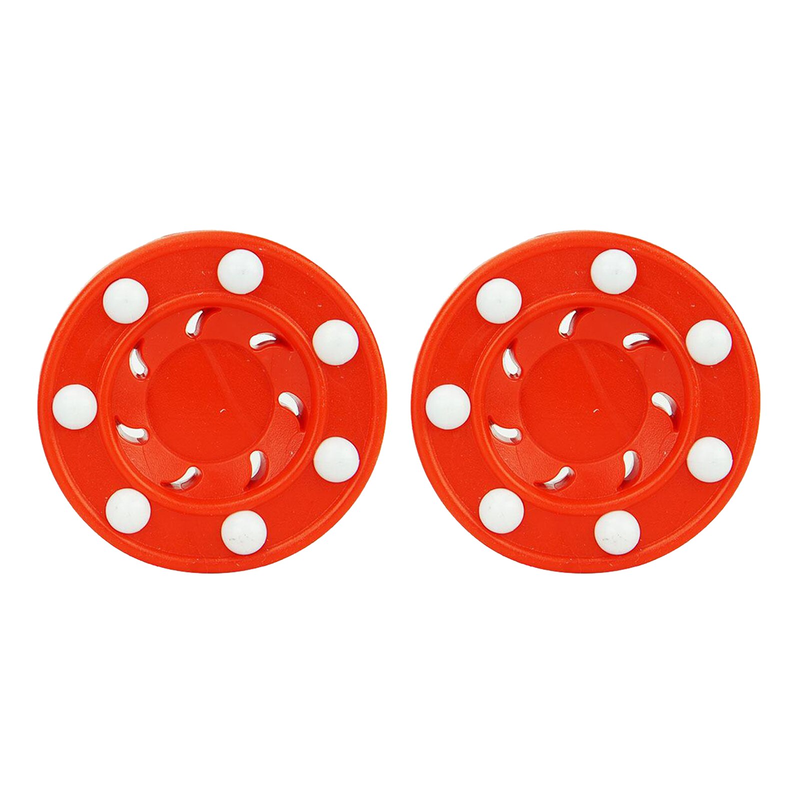 2x Roller Hockey Game Puck Pro Shot for Practicing and Classic Training Indoor: orange