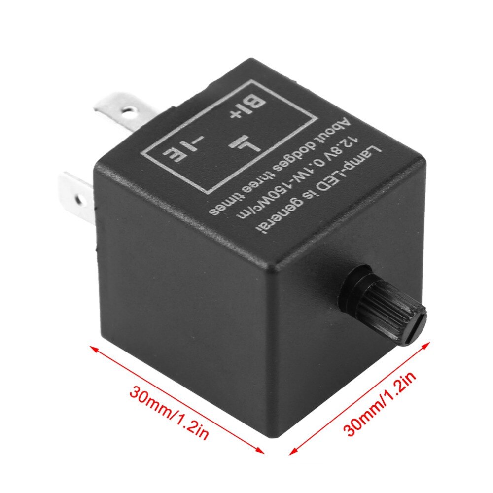 3 Stifte Auto Motorrad LED blinken Relais Blinker 12V Licht Blinker Verstellbare Universal-