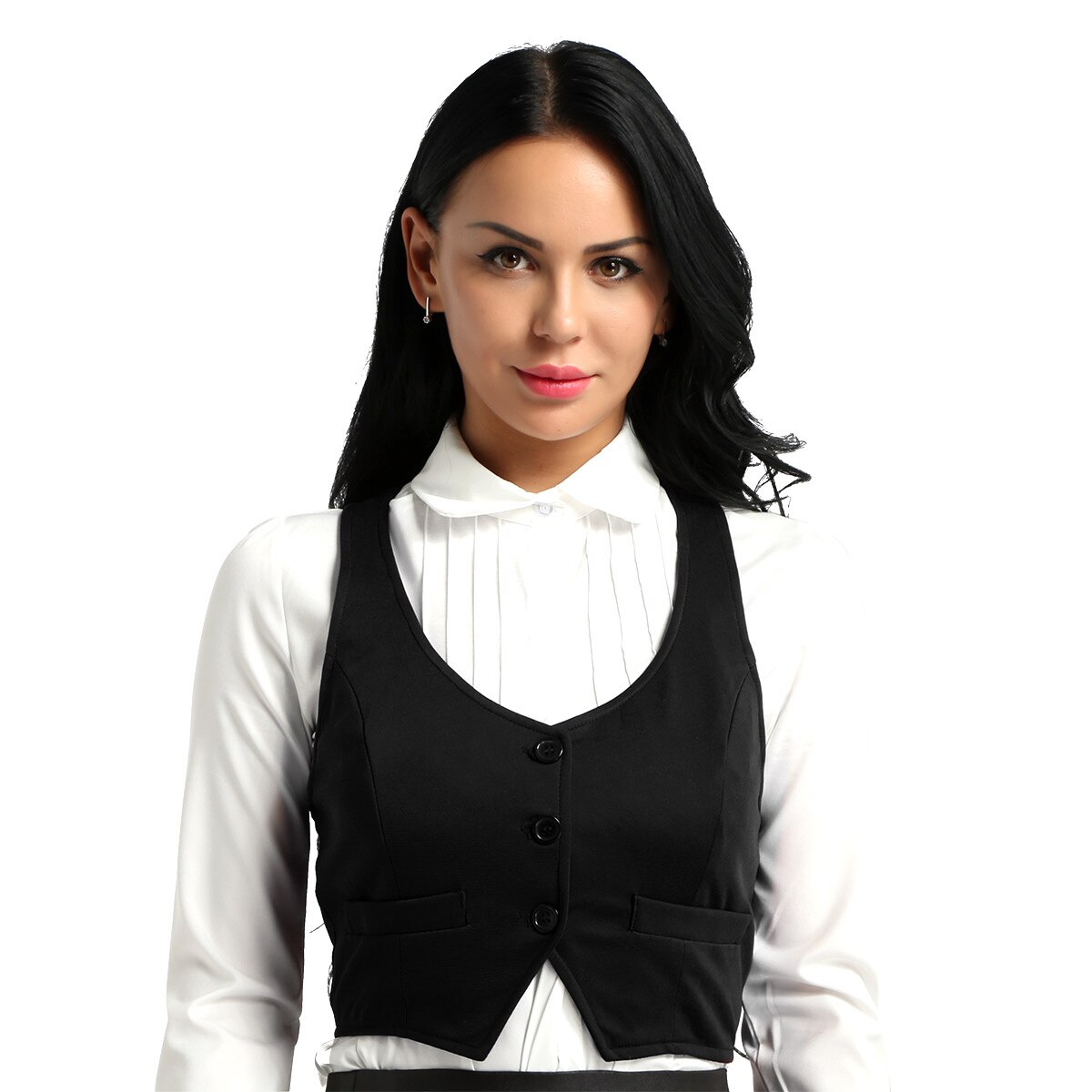 3 Button Front Alvivi Women's Racer Back 3 Button Front Slim Fit ... – Vicedeal