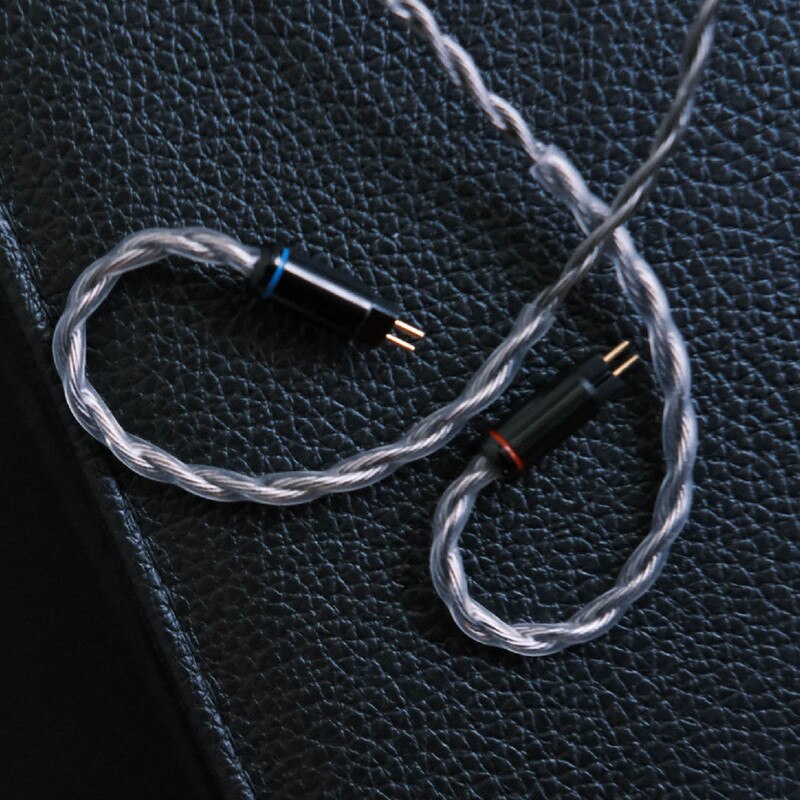 Tacable Obsidian Cable Litz Silver Plated Litz 5N OCC Wire 4.4\2.5\3.5MM 2PIN\MMCX Upgrade Earphone Cable For Bravery YUME T4 P2