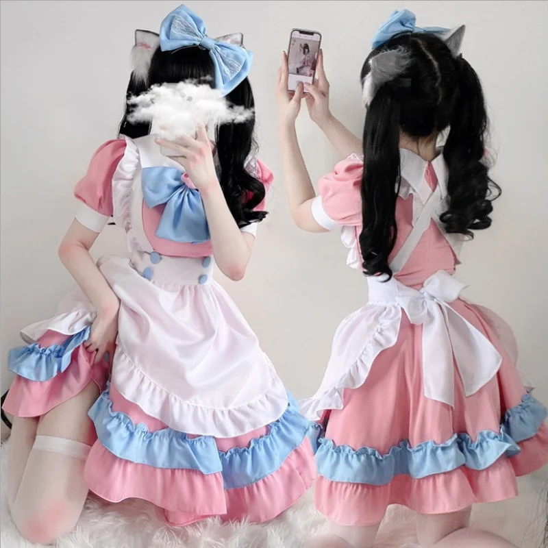 Robe Lolita Robe de Demoiselle d'honneur Grande Taille Jupe Mignonne Gros N Diego Fille Robe Cosplay Kostüme Gar Vajements
