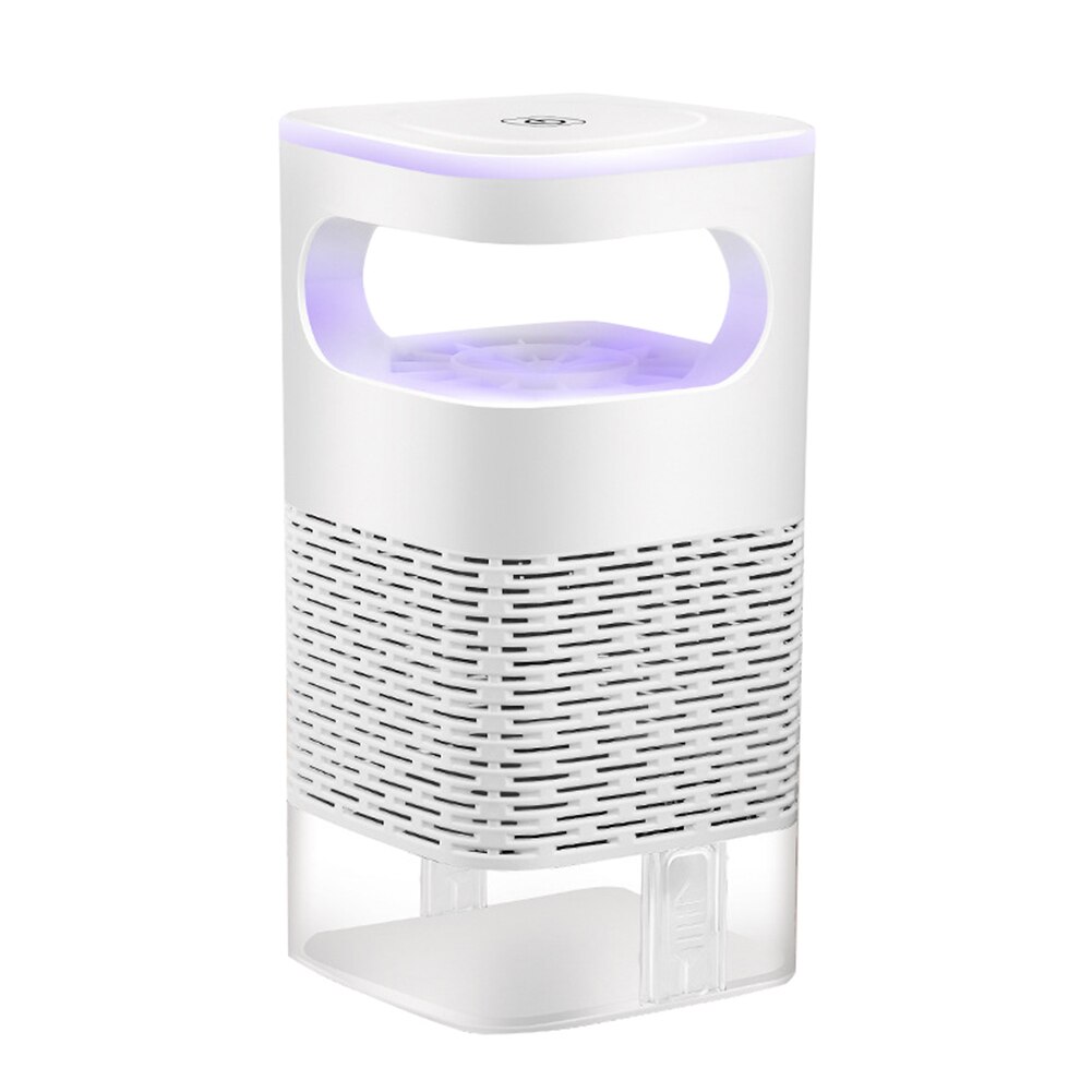 Trampa antimoscas e insectos eléctrica recargable por USB, luz LED nocturna silenciosa, lámpara antimosquitos (pantalla táctil) para el hogar: Morado