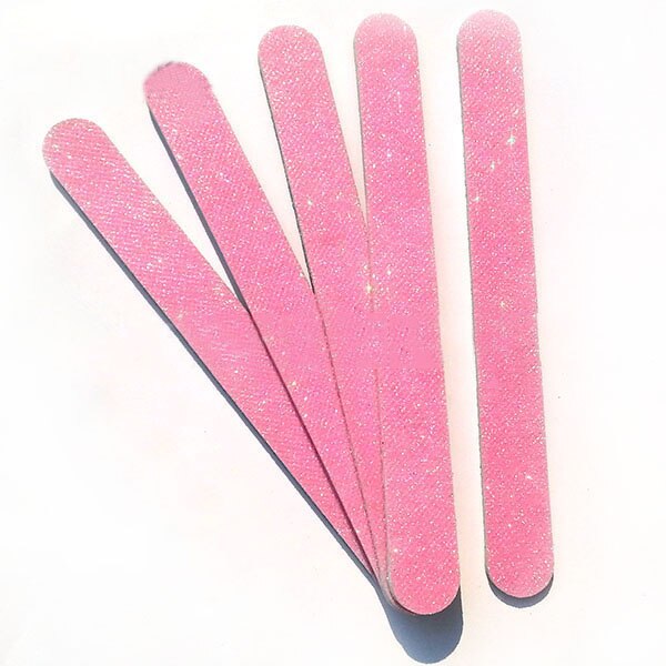 50 pcs Random Colour glitter nail file Eva Emery Board Personal Nail File manicure tool