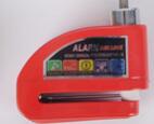 newest bike alarm lock safety waterproof motorcycle brake disc alarm lock bike lock 8 color: Red